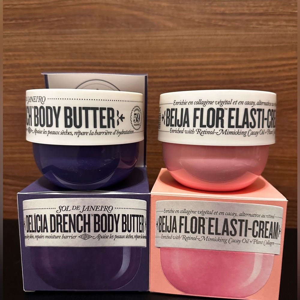 BNIB 2 x 8.1 OZ SOL DE JANEIRO CREAM BUNDLE (240ml/each)